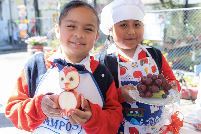 Estudiantes de la Unidad Educativa Fiscal 24 de Mayo