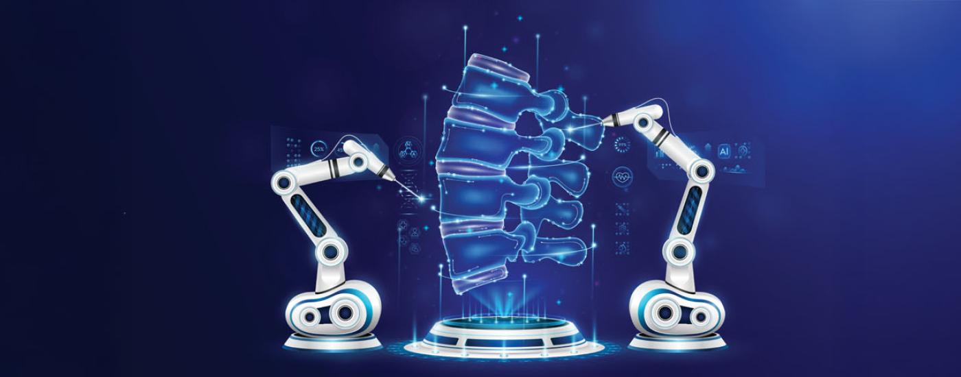 Ilustración de cirugía robótica