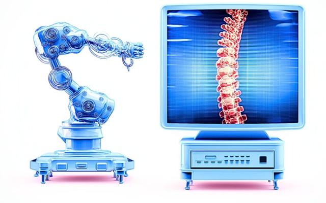 Ilustración de cirugía robótica